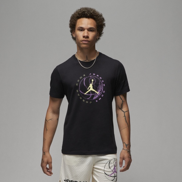 Футболка Jordan M J DF SPRT GFX SS CREW DX9601-010 р.M чорний