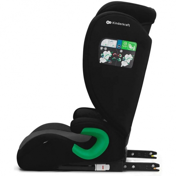 Автокрісло-бустер Kinderkraft Junior Fix 2 i-Size чорний/графітовий KCJUFI20BLK0000