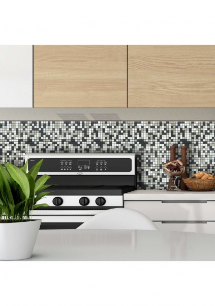 Декоративная панель EMERGO самоклеющая Квадрат Никель Home Inspire 