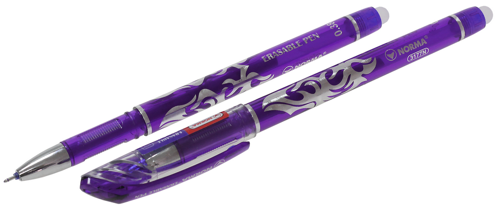 Ручка гелева NORMA пиши-стирай 0.38 мм фіолетова Erasable 3177-07N
