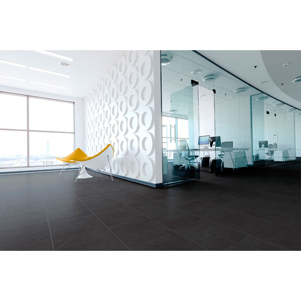 Плитка Golden Tile Area Cement 32У833 400х400 мм антрацит комерційна