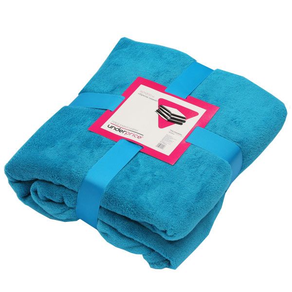 Плед микрофибра Underprice Бирюза темная 160x200 см