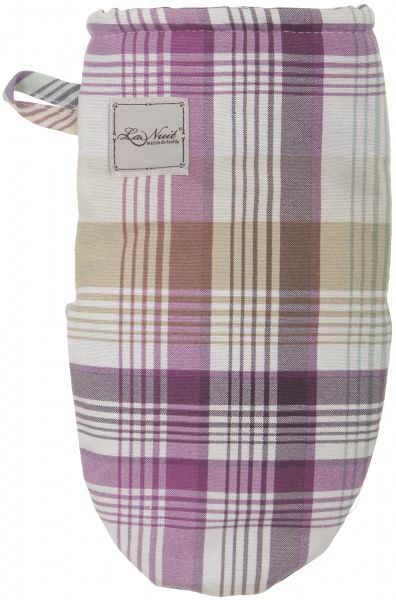 Прихватка-рукавиця Клітинка м'ята 15x29 см рожевий La Nuit 