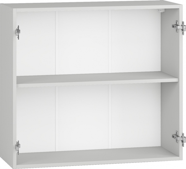 Шкаф верхний Грейд распашной 800x720x300 мм серый 