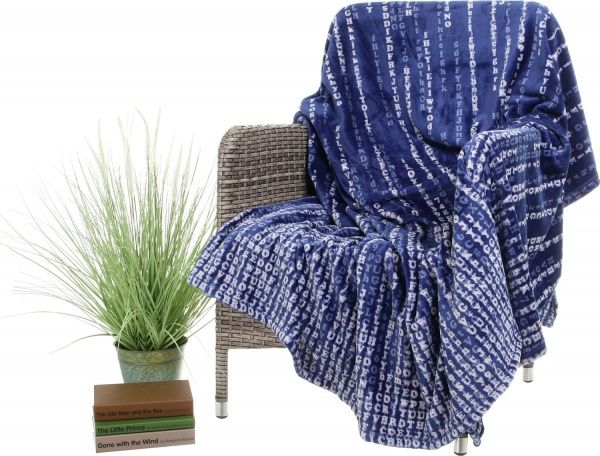 Плед Frannel Code 160x200 см синий La Nuit 