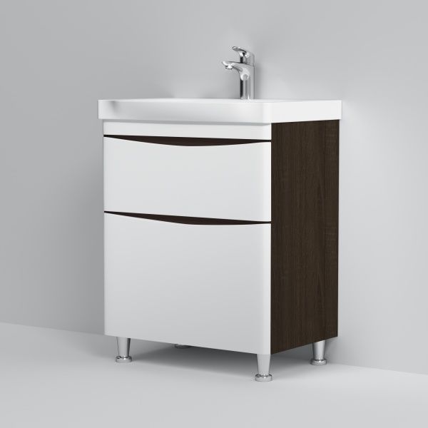 Тумба напольная AM.PM Like 65 с умывальником венге