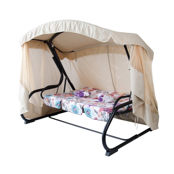 Гойдалка з навісом Vitan Фемелі-2 Квіти акварель 1670 х 2150 х 1500 мм