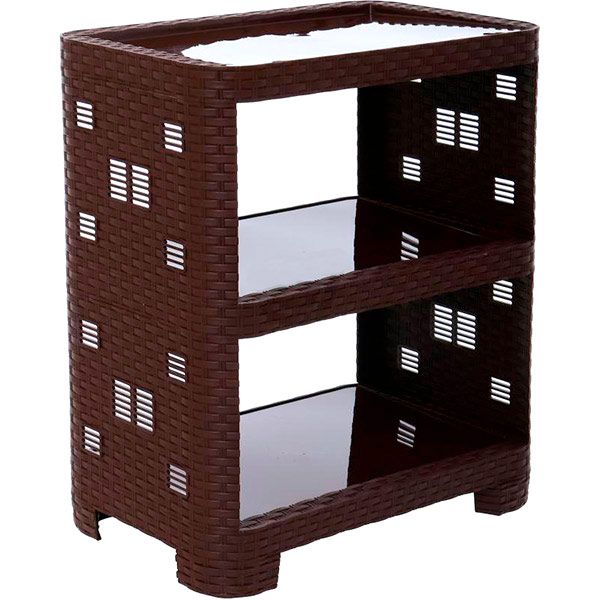 Етажерка Тарлев Ротанг 580x520x300 мм горіх 