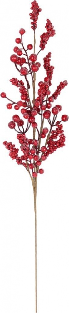Гілочка декоративна з червоними ягодами 65 см FK24A090H