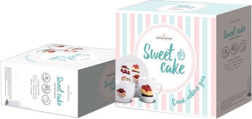 Набор посуды для завтрака Sweet Cake 3 предмета HYT17152 Limited Edition