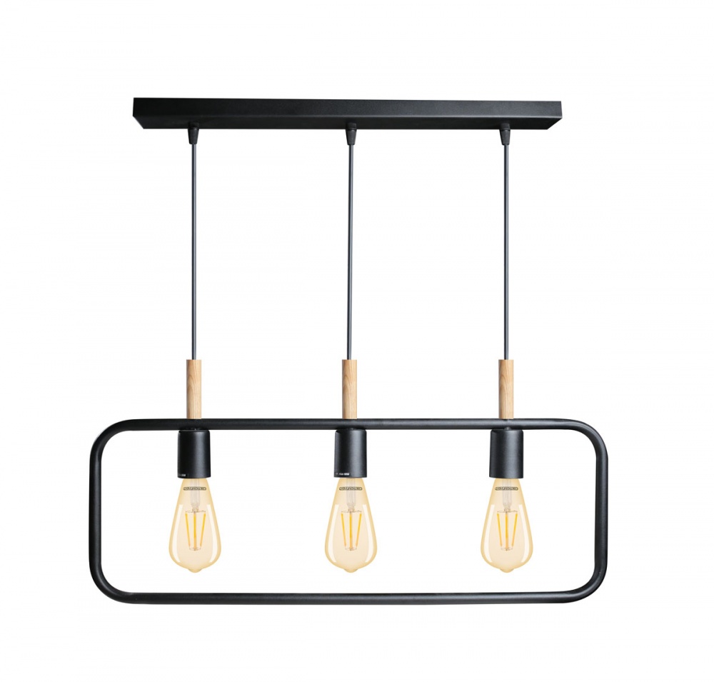 Светильник подвесной LIGHT SET OBERIH RL 700х250 мм 3x/E27 черный