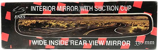 Зеркало Enes внутрисалонное на присоске 250 х 80 мм
