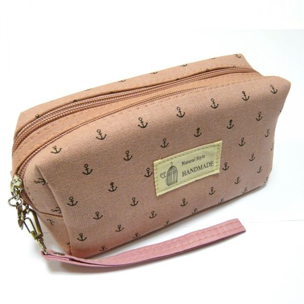 Косметичка Якорь принт 1-шт. темно-розовый B122ANC-rose 