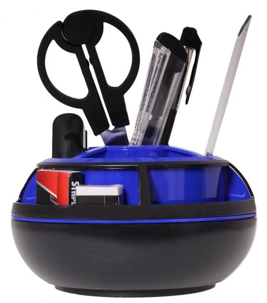 Набор настольный 9 предметов вращающийся черно-синий 7064 SCHOLZ