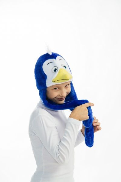 Набір карнавальний КАРНАВАЛІЯ Шапка-маска Пінгвін синій 