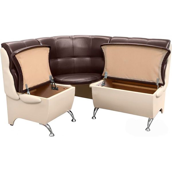 Уголок кухонный Берегиня Эспрессо бежевый коричневый