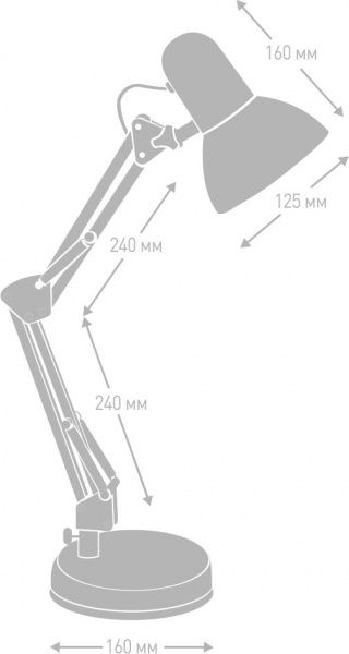 Лампа настольная Camelion KD-313 белый