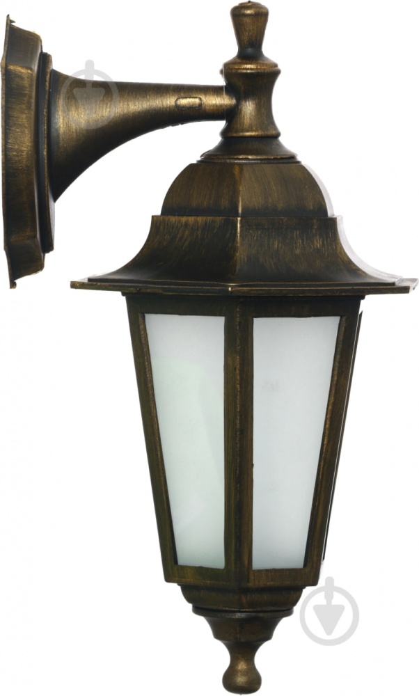 Світильник вуличний декоративний Expert Light Кантрі GP E27 IP44 антична латунь GAR-0527-TEП