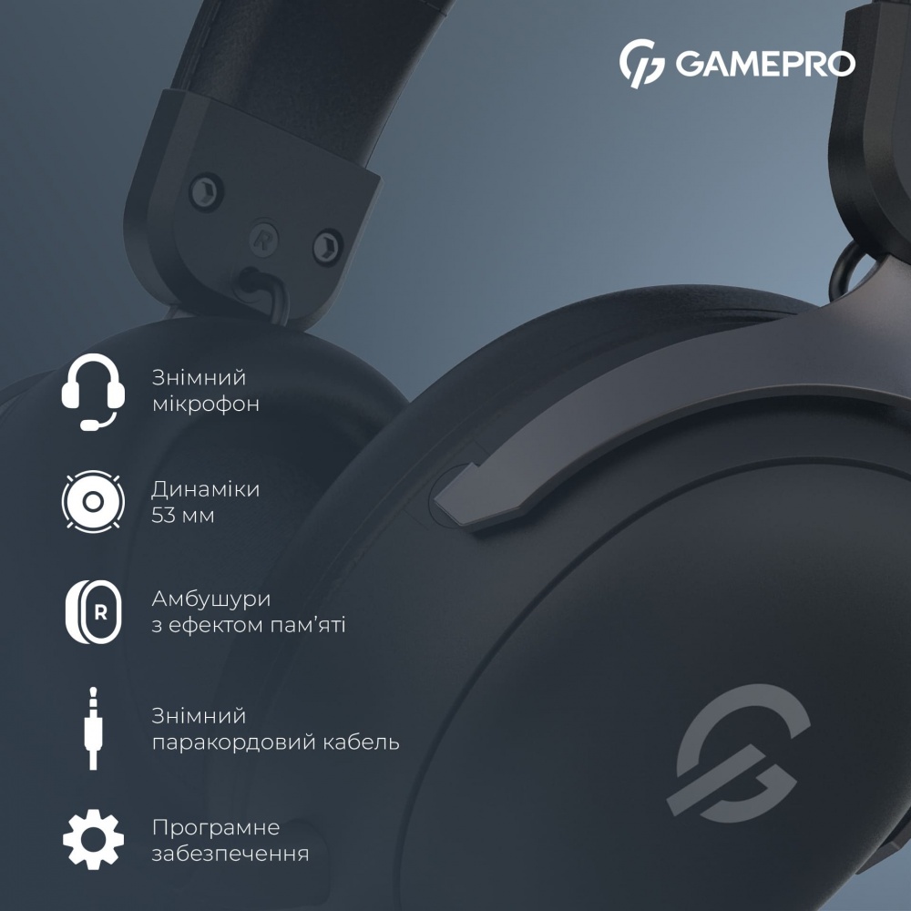 Навушники GamePro Asgard Freya black (HS145B)