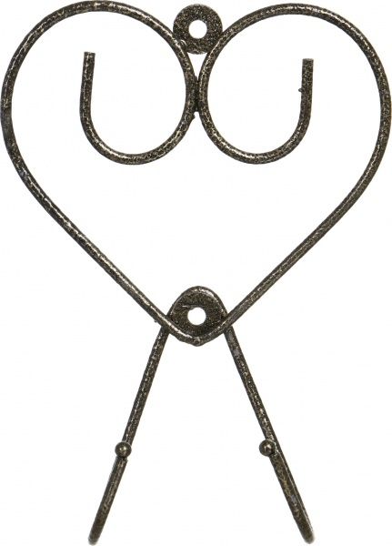 Гачок декоративний D'Artc Серце подвійний 4092018