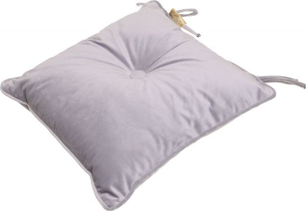 Подушка на стул Велюр 40х40 см светло-серый La Nuit