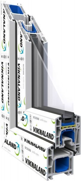 Дверь металлопластиковая VIKNALAND 700x2130 мм правая 