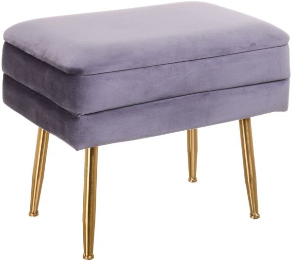 Скриня-пуф Yves 50х34,5х42 см темно-сірий 