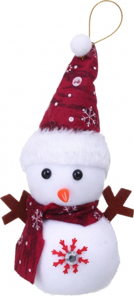 Подвеска Снеговик пенопласт микс 4 вида 20 см 