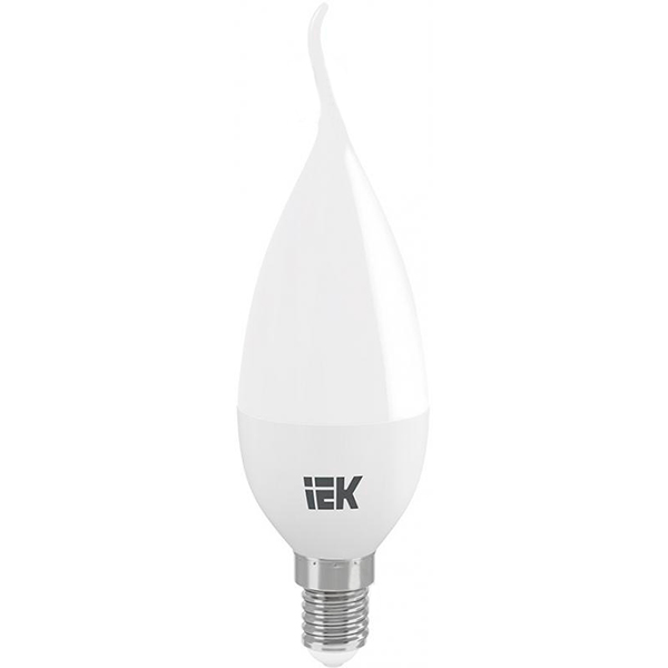 Лампа светодиодная IEK ECO 7 Вт CA35 матовая E14 220 В 3000 К 