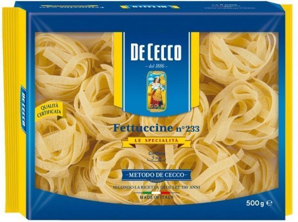 Макарони TM DE CECCO 500 г Fettuccine Nidi Semola 
