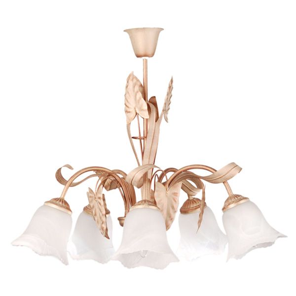 Люстра потолочная Геотон НСБ 01-5х60-938 Рома-Н859 5xE27 золотистый 