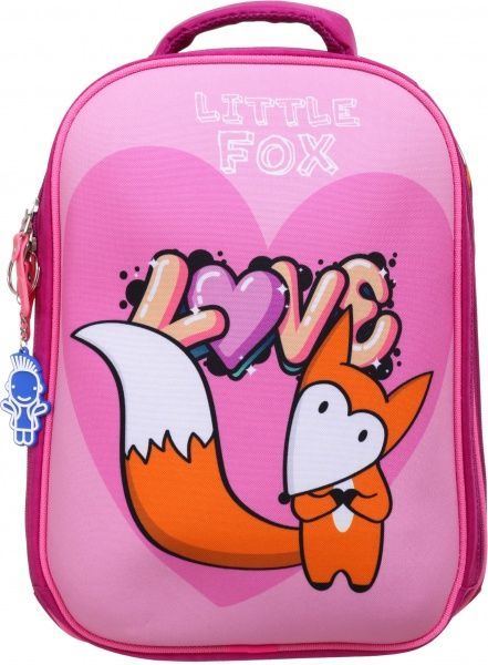 Ранець шкільний Bagland Turtle Littel Fox Love рожевий суб.1035 (13470)
