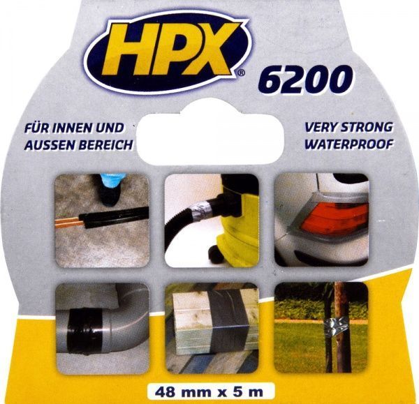 Армированная лента HPX CW5005 6200 белая 48 мм 5 м 300 мкн