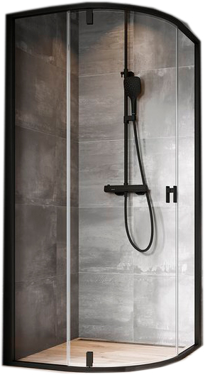 Душевое ограждение Ravak Nexty NSKK3 черный+transparent 3O677300Z1