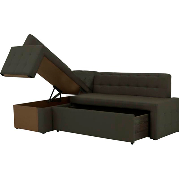 Уголок кухонный Кедр Карат 7 две ниши мокко