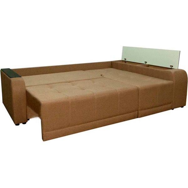 Диван кутовий Кедр ПЛЕЙН правий (Г) бежевий 2400x1700x880 мм