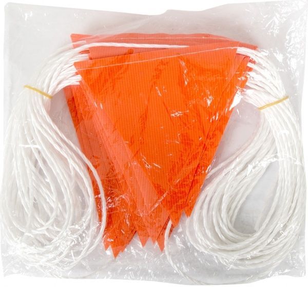 Веревка с флажками для ограждения 30 м