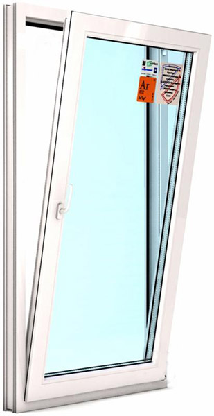 Окно поворотно-откидное REHAU ECOSOL-DESIGN 60 800x1400 мм правое