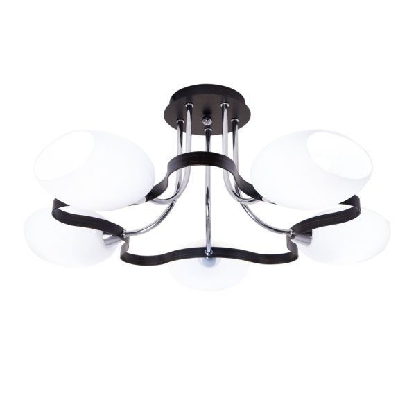 Люстра потолочная Altalusse INL-9210C-15 5x40 Вт E14 античная бронза/венге 