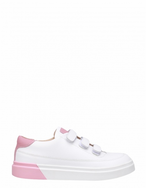 Кеды детские для девочки MiracleMe р.29 белый с розовым 8319-039Х 