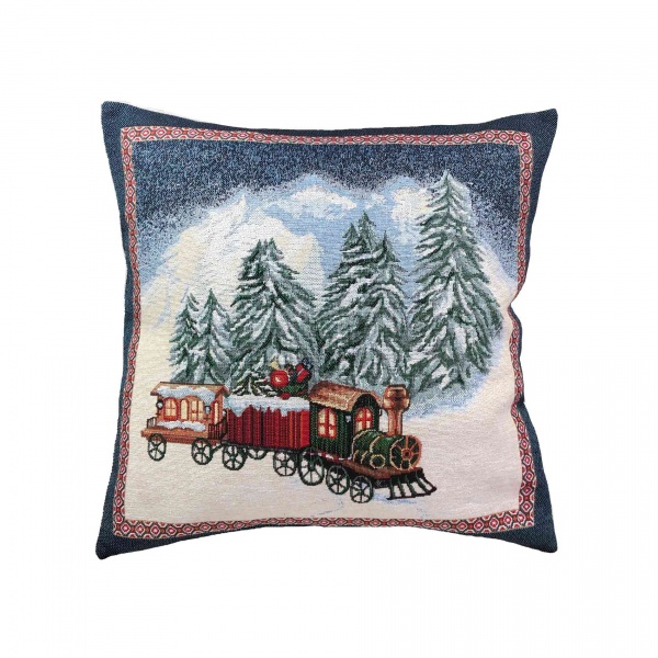 Подушка декоративна Blue Sky Паровоз 45x45 см Прованс 