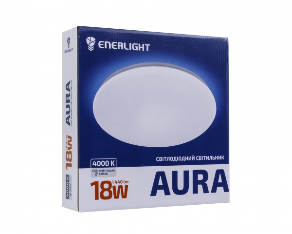 Светильник светодиодный Enerlight LED 4000 К 18 Вт белый AURA18SMD80N 
