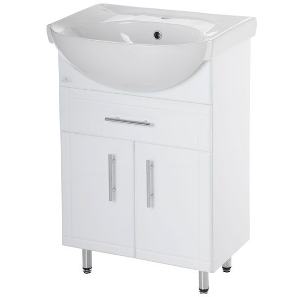 Тумба з умивальником Сансервіс Solas SL-56-2-F 56 см біла