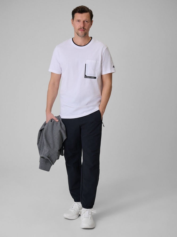 Футболка 4F TSHIRT M2663 4FWSS26TTSHM2663-10S р.S білий