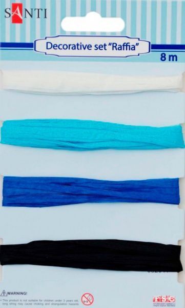 Декоративный элемент Рафи, 4 ЦВЕТА, 8М / УП., ГОЛУБОЙ 1 комплектов 4 шт.