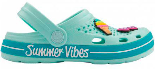Сабо Coqui 6423 Lt. Mint/Turquoise Summer + Amulet р.EUR 34/35 бірюзовий