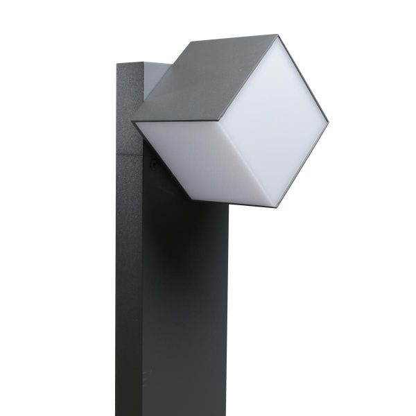 Светильник парковый Lutec LED 12 Вт IP54 серый CUBA 7193802118 