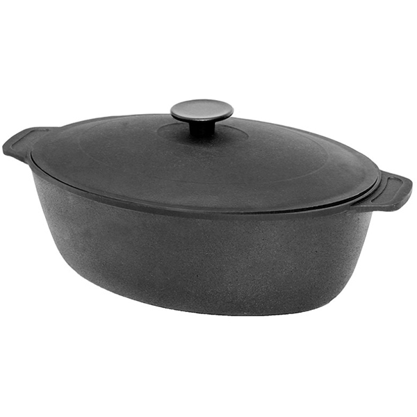 Гусятница чугунная с крышкой 8 л 0608 Biol