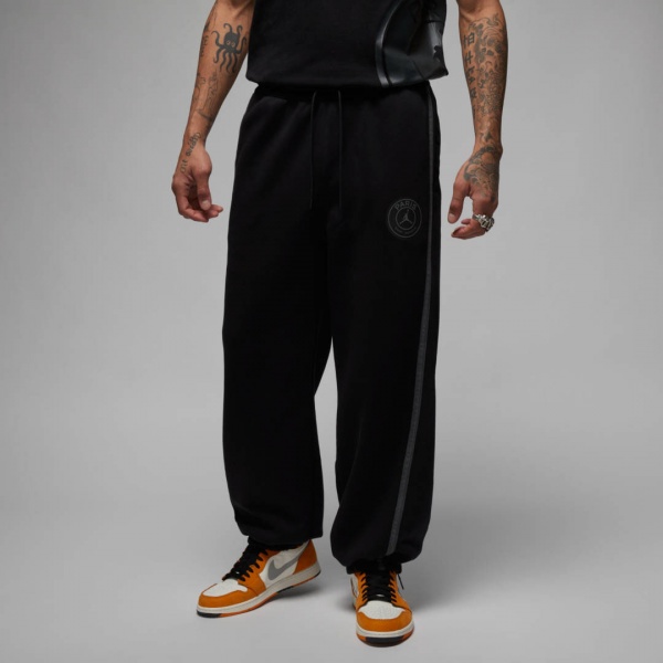 Брюки Nike M J PSG HBR FLC PANT DZ2949-010 р. XL черный