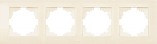 Рамка чотиримісна ABB Cosmo універсальна кремовий 612-010300-228